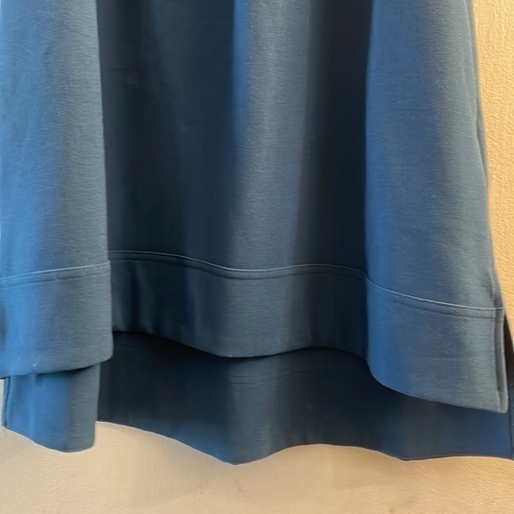 Free People Woman's Goldie Mock Neck Sleeveless Tunic Mini Dress Blue Size Small - Picture 3 of 9